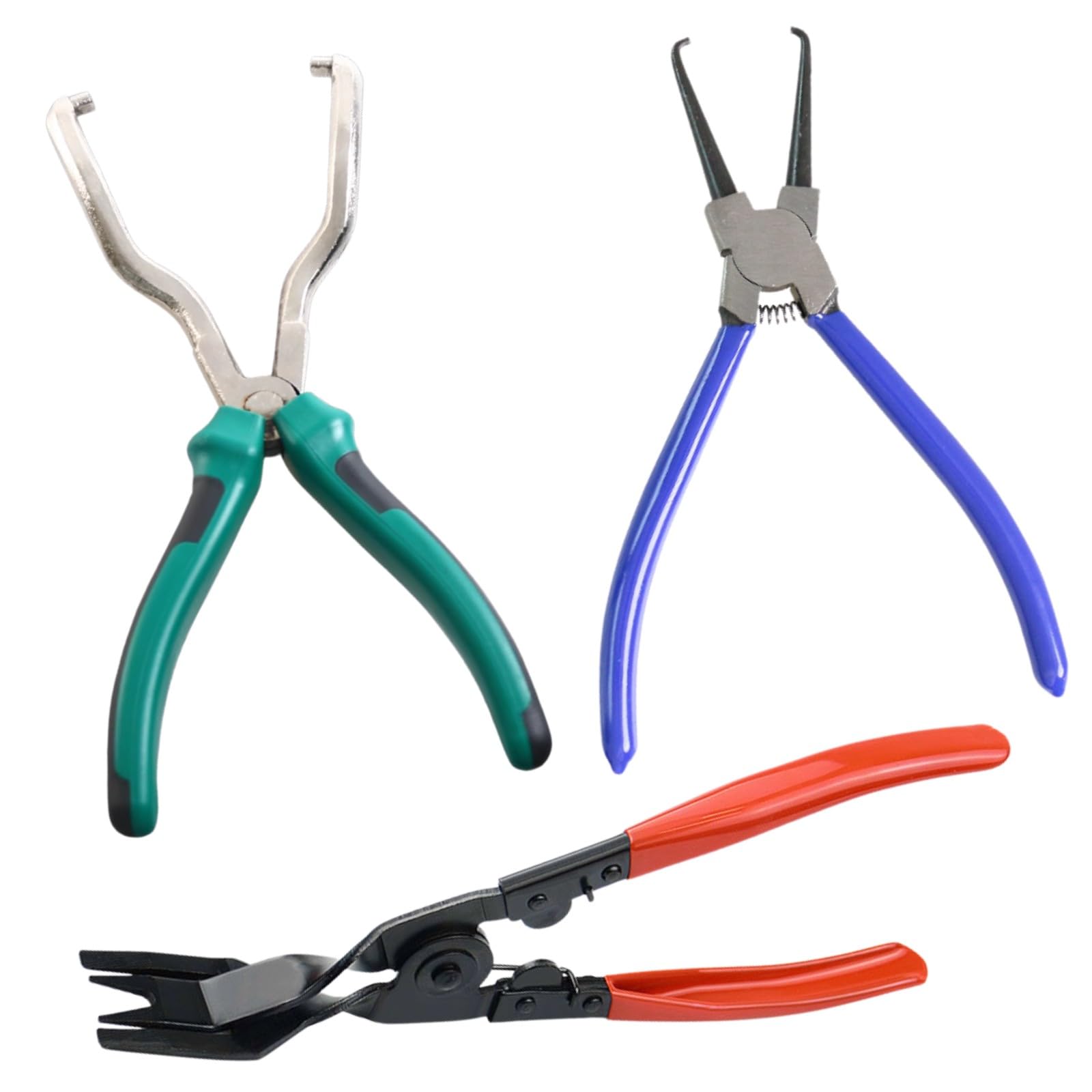 

MARUHADO Coupler Removal Tool, Pliers, Car Coupling Tool, Connector Removal Tool, Clip Pliers, Clip Remover, Rivet Remover, 3-Piece Set