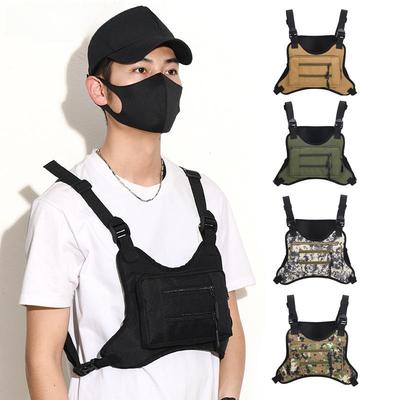 Digital Camouflage Tactical Chest Bag for Men - Multi-Purpose Outdoor Cycling and Travel Vest Bag