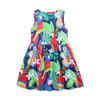 Mädchen Sommer Blumenkleid - Prinzessin Rundhals Kurzarmkleid