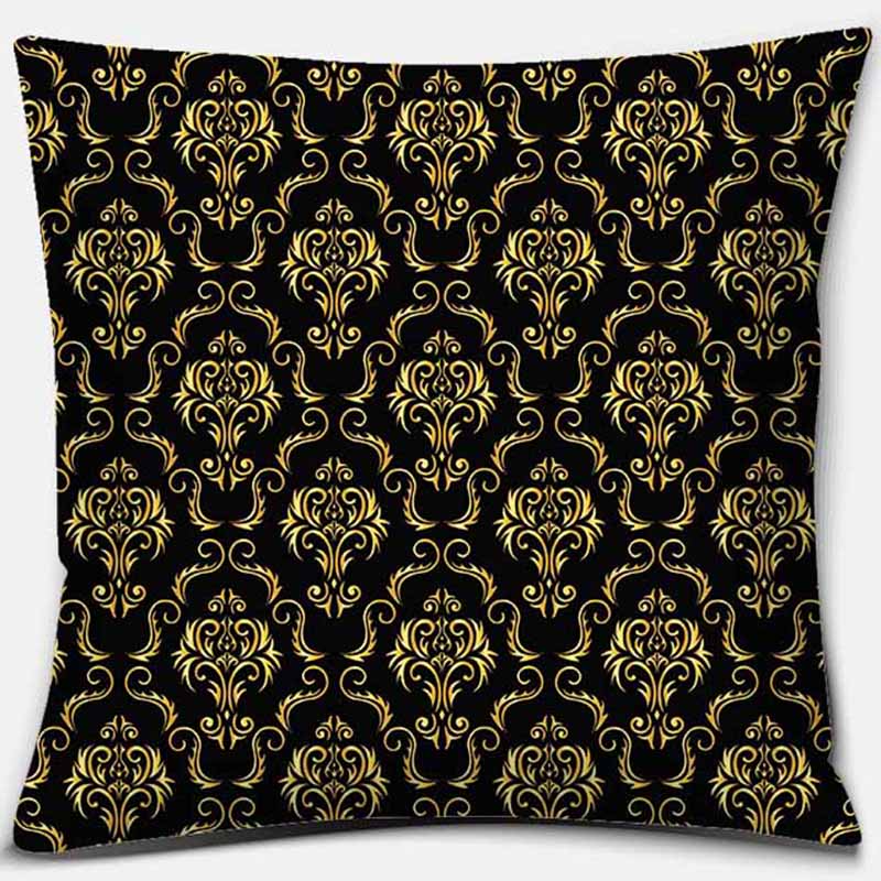 Black Geometric Printing Pillowcase Home Decoration Car Sofa Cushion Cover