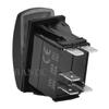 12V/24V Horn Momentary Rocker Switch Laser 5 Pin (On)-Off Siren Speaker Toggle Switch Replacement for Car Boat UTV Can Am Jeep