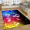 3D Piano Art Creative Musical Note Carpet Rug for Home Living Room Bedroom Sofa Doormat Decor,Child Area Rug Non-slip Floor Mat