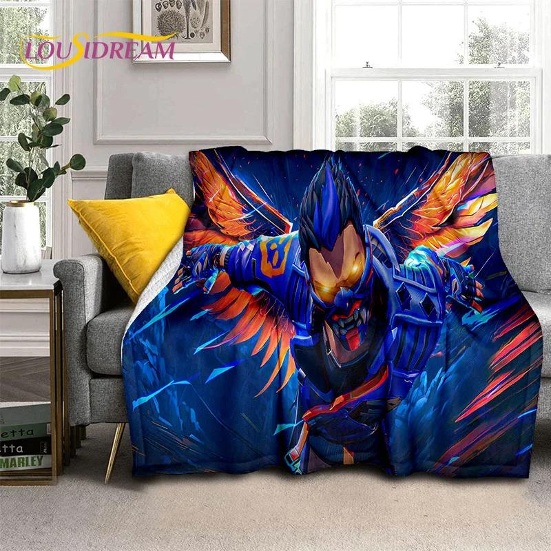 3D Newest VALORANT Cartoon Game Soft Flannel Blankets,Throw Blanket Comfortable Blanket for Picnic Beds Sofa Home Bedroom Gifts