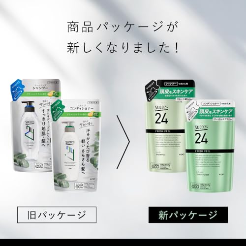 SUCCESS 24 Fresh Feel Shampoo Refill (Green Citrus Scent) 320ml