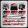 Car Stickers Styling Vinyl Graphics Stripes Car Door Front File Visor Window Decoration For Toyota sport GR Sport GT RAV4 Prius XM9