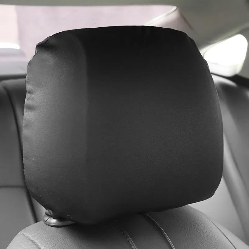 Universal Car Seat Headrest Pillowcase Elastic Neck Pillow Cover Dustproof Car Interior Accessories Pillow Neck Rest Cushion