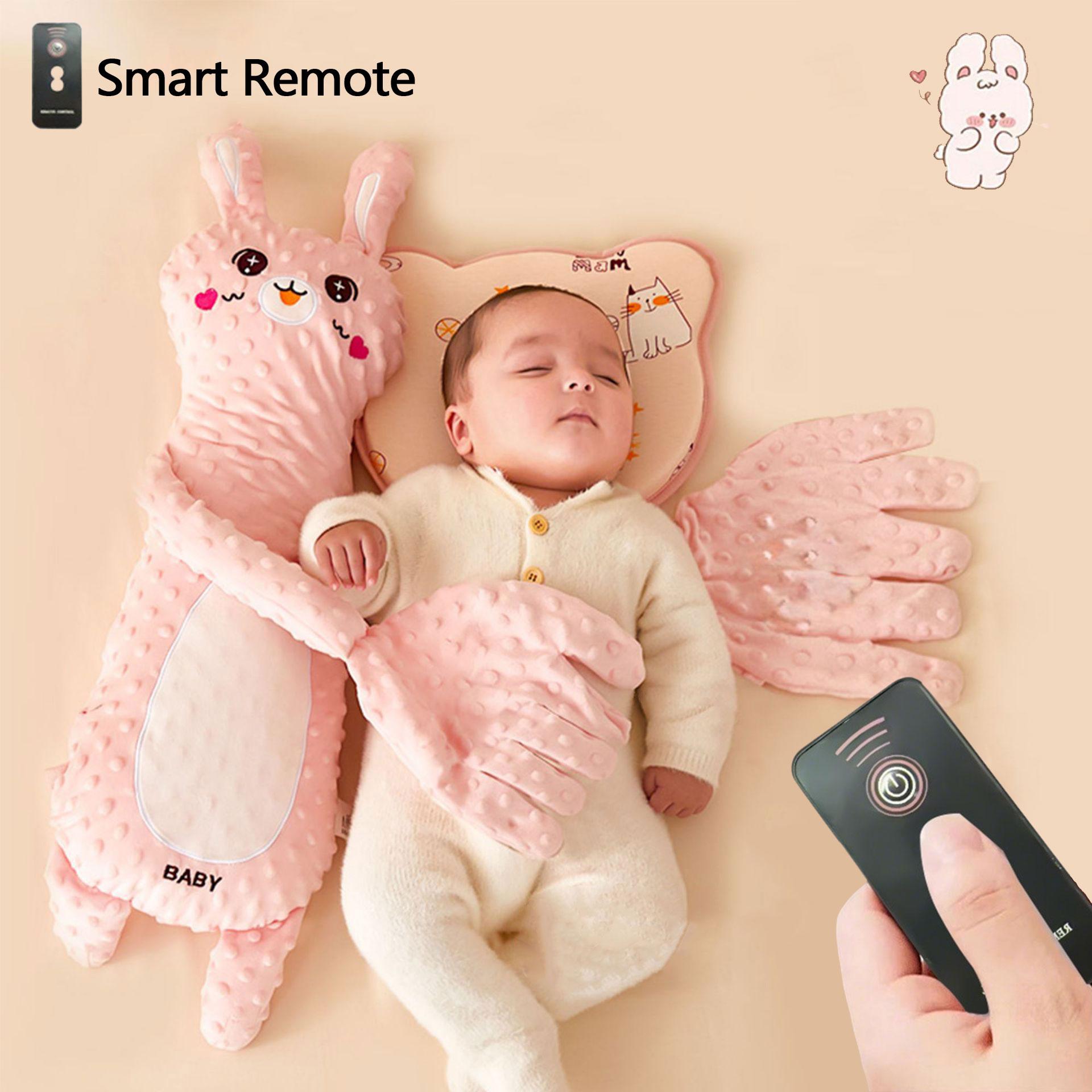 

Baby Soothing Palm Hugging Sleep Beating Soothing Tool Lying Down Baby Preventing Jumping Hugging Sleep Soothing Pillow рожевий