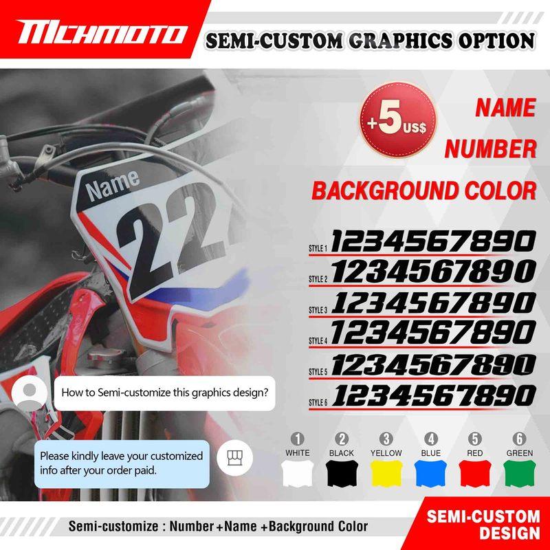 MCHMFG For YAMAHA YZ125 YZ250 YZ 125 YZ 250 1996 1997 1998 1999 2000 2001 Motorcycle Graphics Background Decals Stickers