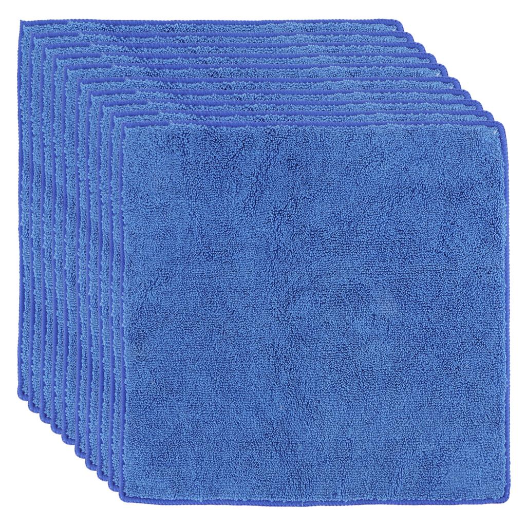 10 Stück 30x30cm Blaues Quadratisches Handtuch Saugfähiges Handtuch für Zuhause Badezimmer Sport