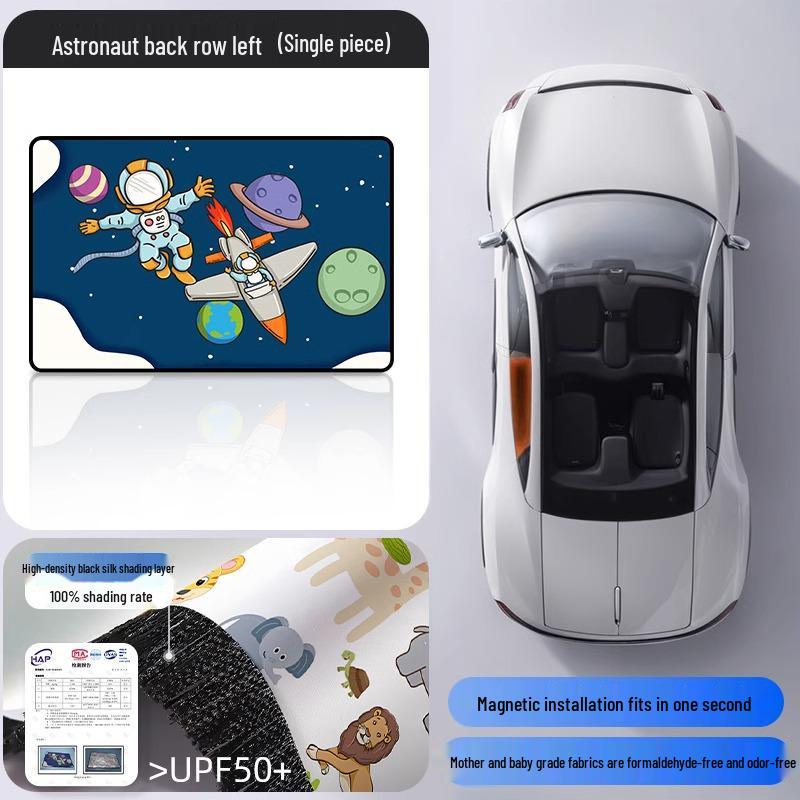 Magnetic Car Sun Shade Curtain for Baby - Side Window Sun Block & Privacy Protection