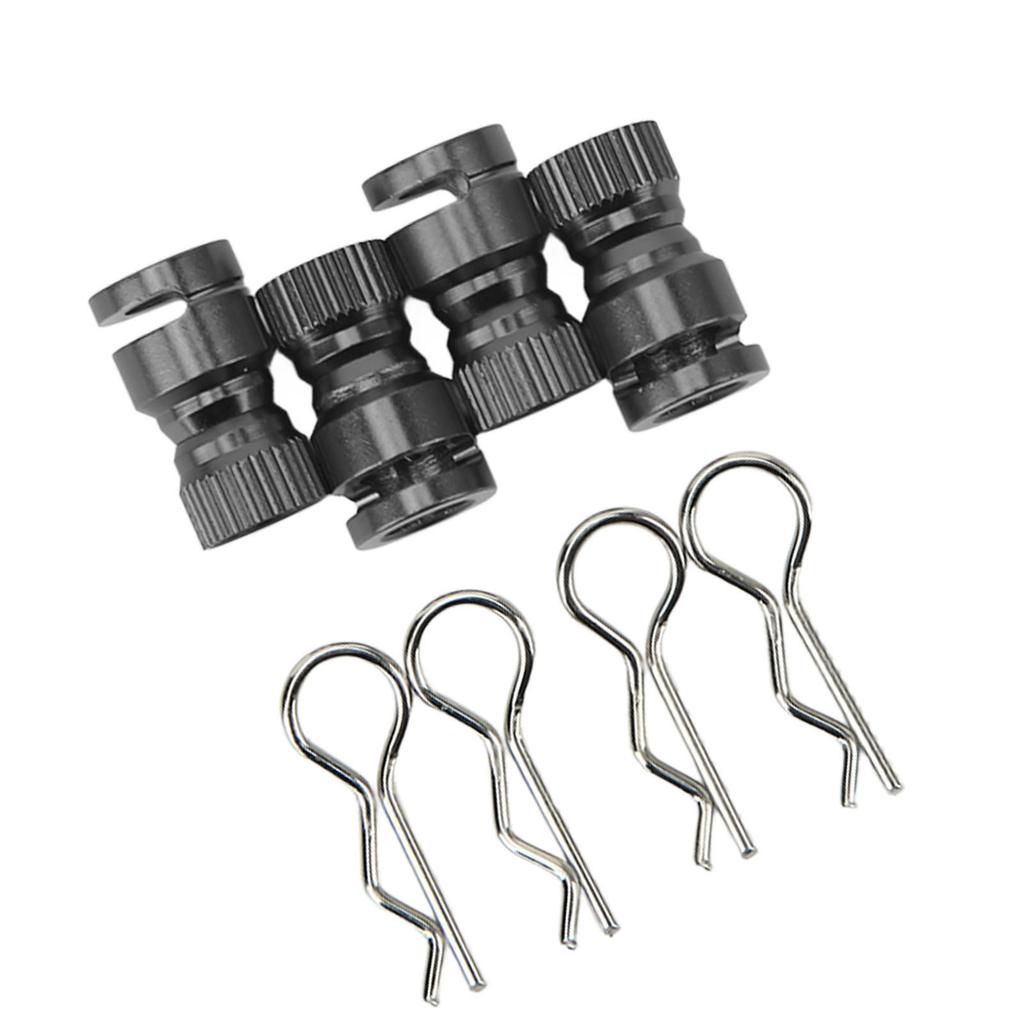 4Pcs Metal RC Body Shell Mount Column Hole Locator Magnetic Car Shell Hole Locator for PC PVC Shell