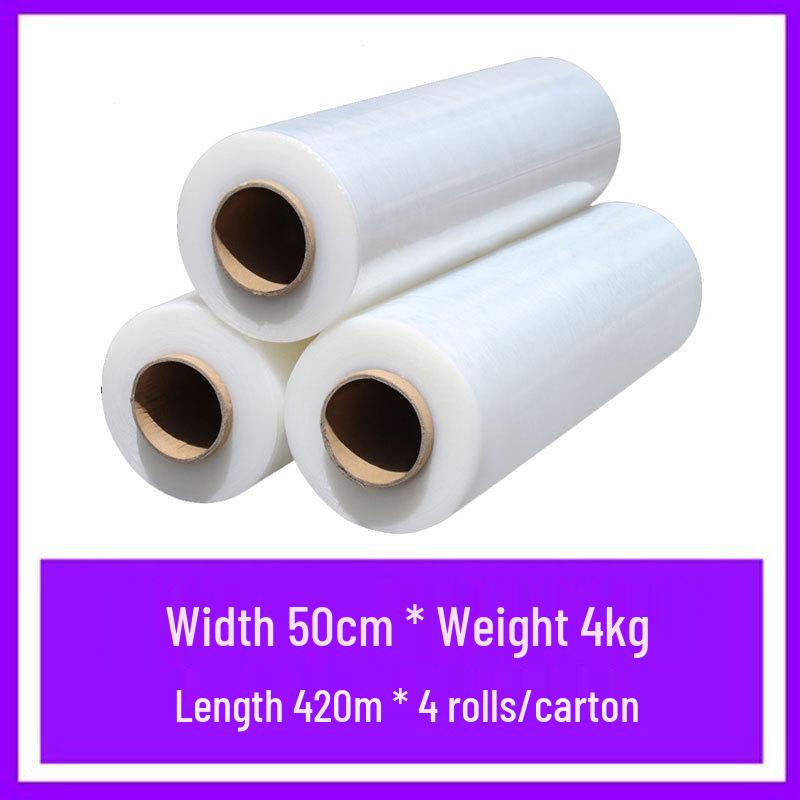 50 cm breite Kunststoff-Schutzfolie auf Rolle - PE Industrielle Frischhalte-Verpackungsfolie