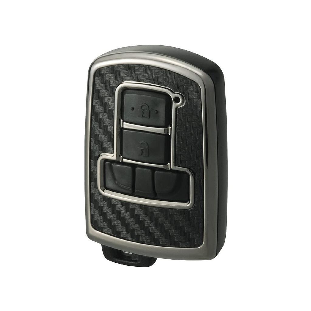 Carmate Car Key Case Remote Control Carbon Style X Black