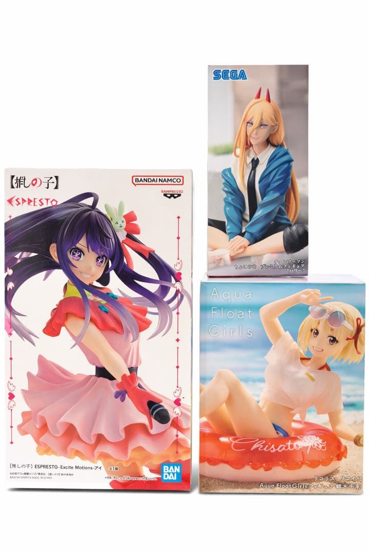 

Brand unopened Figure set Ai Hoshino Power Chisato Nishikigi