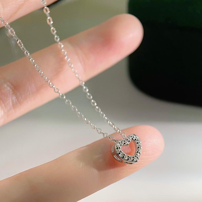 

Милое выдолбленное ожерелье Love для женщин, роскошная и изысканная мини-цепочка на ключицу, ощущение высокого класса