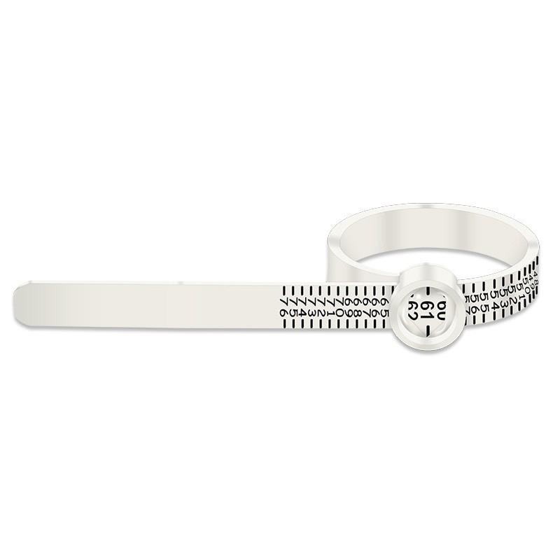 Ring Sizer Measure With Magnifier Finger Gauge Genuine Tester Finger Coil Ring Sizing Tool Uk/Us/Eu Size Measure Ring Sizer