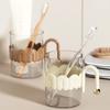 Transparent Mouthwash Cup Home Use Toothbrush Cup Couples' Wash Cup Simple Design Gargle Cup for Students & Everyday Use