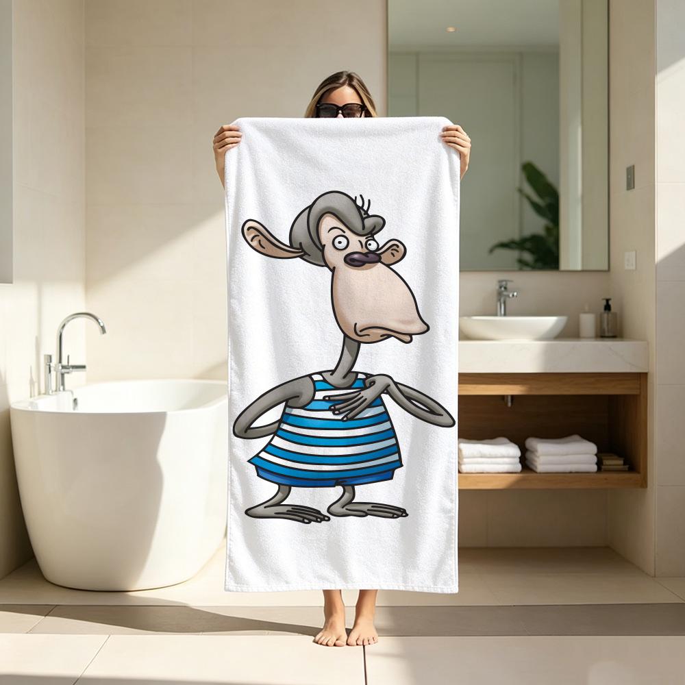 Adventure Cartoon R-Rugrats Towel Microfiber soft Beach Towel for Travel Fitness Sauna Bathing Camping