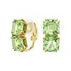 Swarovski Millenia Clip-On Square Cut Earrings Women Earrings Green 5654559