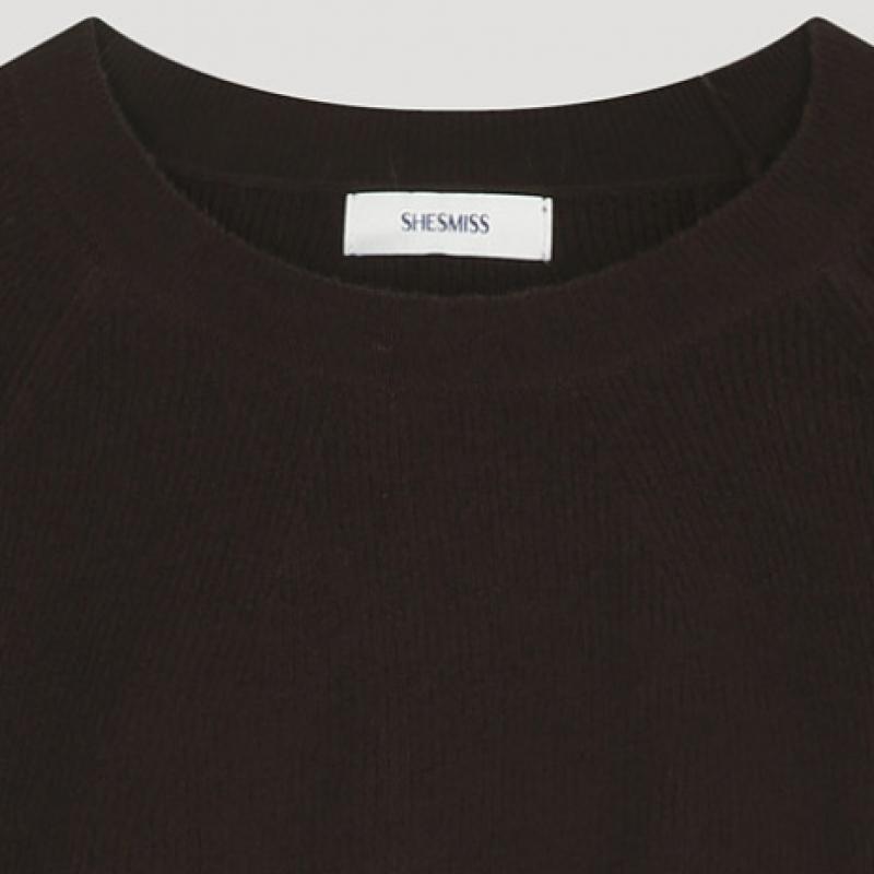 She S miSS  Raglan Round Neck Knit SSkpoo42680 Br