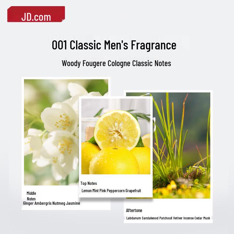 JD Zao Men's Blue Cologne Refreshing Shower Gel