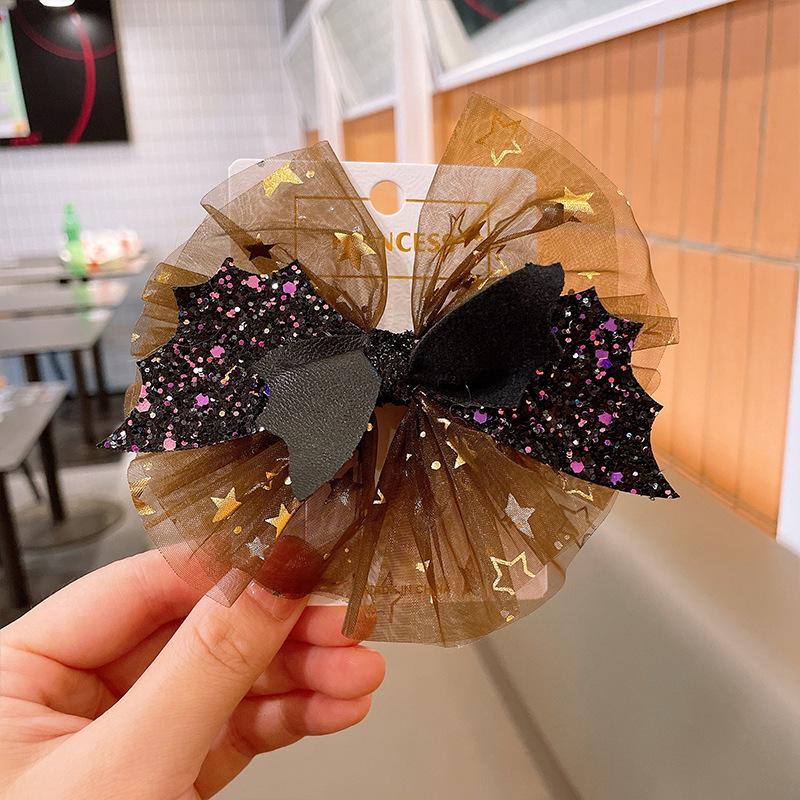 Bandeau Citrouille d'Halloween Squelettique & Pinces à Cheveux Mignonnes pour Enfants