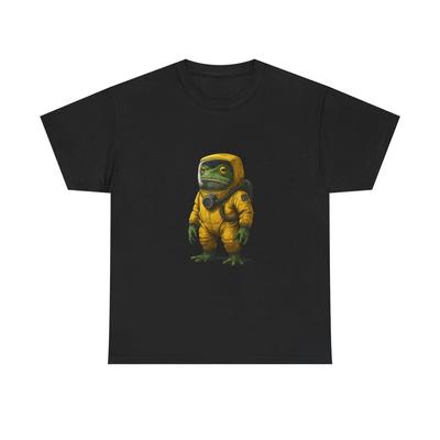 Unisex Adult T Shirt Frog In Hazmat Suit Sci-Fi Art