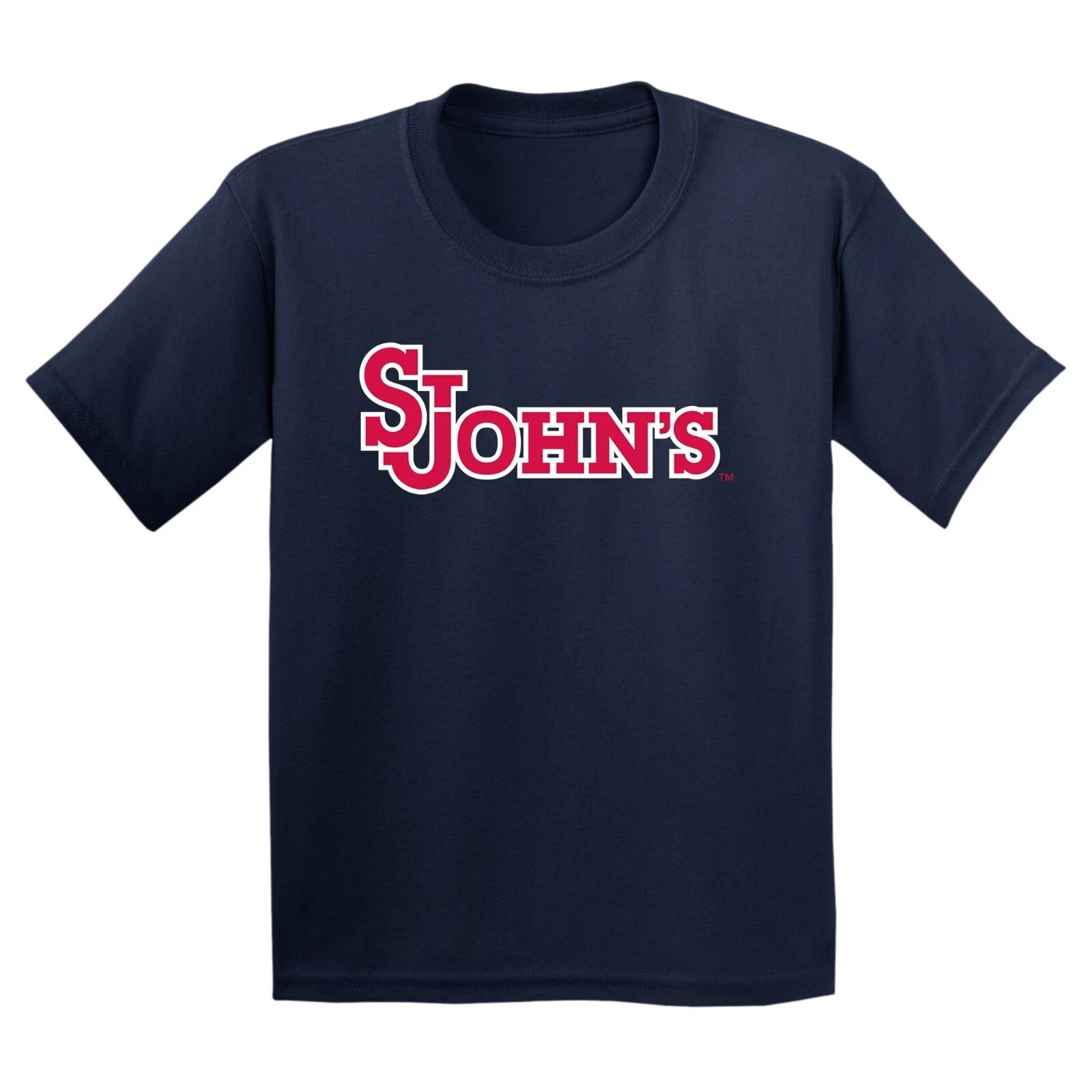 St John s University Red Storm Primary Logo Youth T-Shirt - Navy 2XL