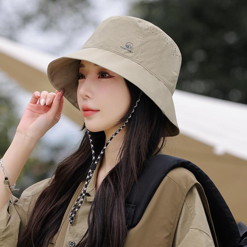 Outdoor Hiking Hat Women'S Summer Cycling Sun Protection Sun Hat Quick Drying Breathable Mesh Sun Hat Bucket Hat