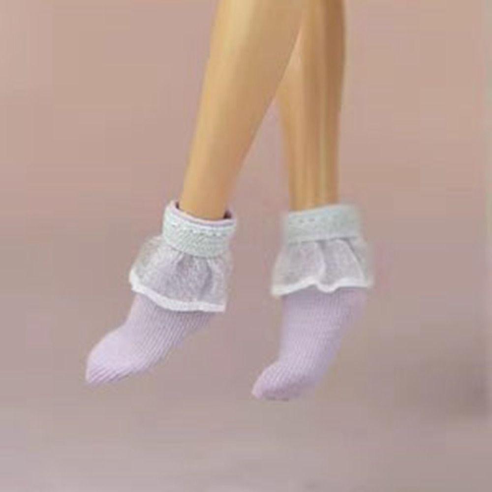 

Handmade Long Doll Socks Fashion Short Socks High Quality Medium Length Socks 1/6 BJD Doll 7