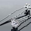 5Pcs Fashion Metal Pearl Flower Hairpin Stick Headwear U-shaped Rhinestone Hair Clip Headdress Bridal Hairpin Wedding
