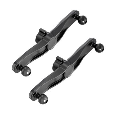 2 Stück 17mm Doppelkopf-Verlängerungsbasis Universelle Splitterbasis 1 zu 2 Kopfmontagebasis für Fahrzeug-Armaturenbrett-Handyhalterungen