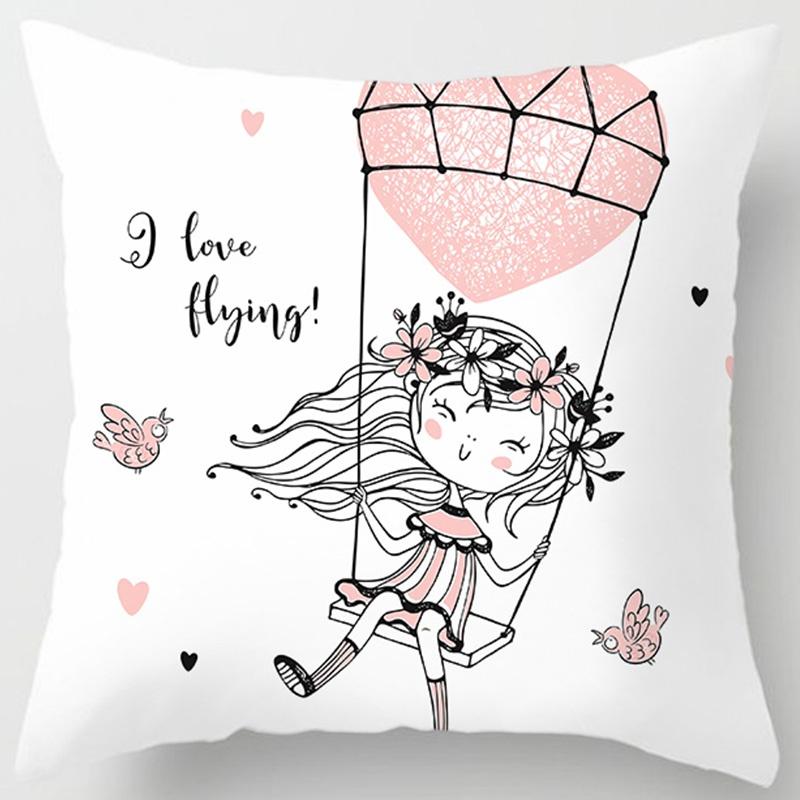 Love Birthday Girl Series Pillow Gift Home Office Decoration Pillow Bedroom Sofa Car Cushion Cover