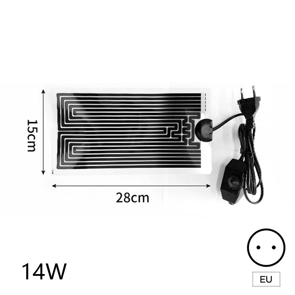 European Standard 5-45W Reptiles Heat Mat Climbing Pet Heating Warm Pads Adjustable Temperature Reptile Pet Thermal Insulation Equipment