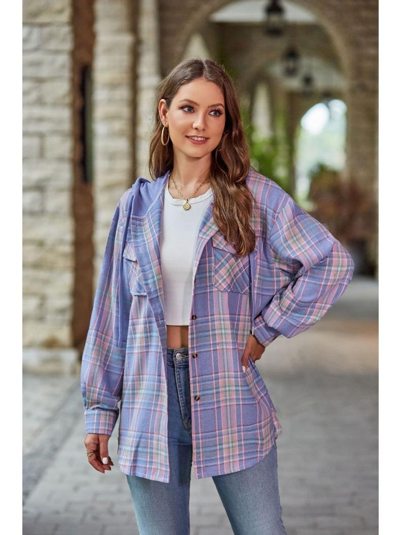 Осенне-зимний женский кардиган с капюшоном — фото 9