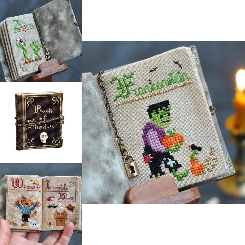 Festive Diy Book Of Shadows Stitch Along Kit Ideal For Halloween Parties And Creative Gift Giving