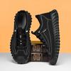 Leather kitchen non-slip autumn new lightweight outdoor casual lazy tide shoes