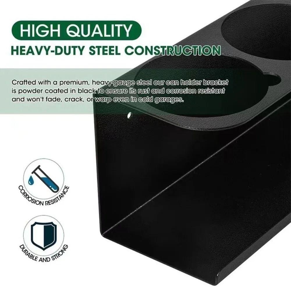 Wall Mounted Design Wall Mounted Aerosol Can Holder Stable Structure Sturdy Material Pneumatic Tool Storage Rack