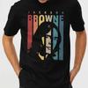 Heren- en Dames-T-shirts Jackson Browne T-shirt Zwart Korte Mouw Alle Maten S-5XL