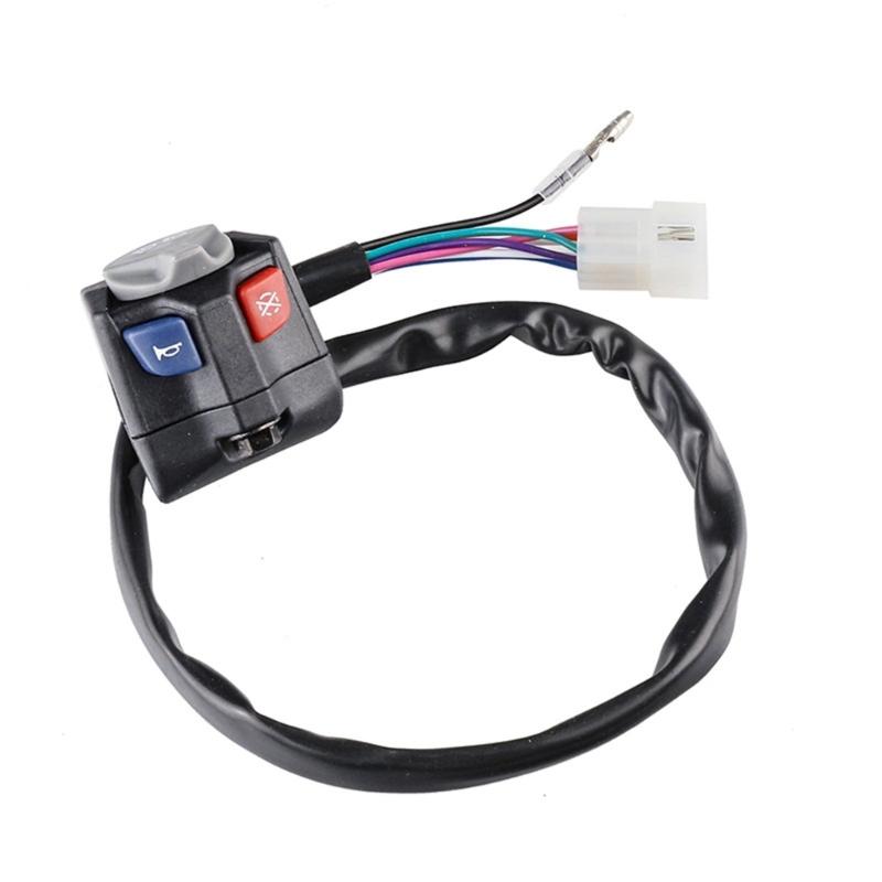 Waterproof Universal Motorcycle Headlight Switches With Ignitions Control ABS Construction Suitable For Dirt Bike Models