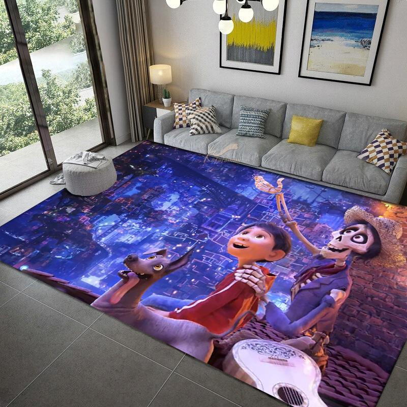 Coco Miguel Héctor anime Carpet multi-size Carpet for Living Room Bedroom Kid's Room Home Decor Area Rug Non-slip Mat Sofa Mat