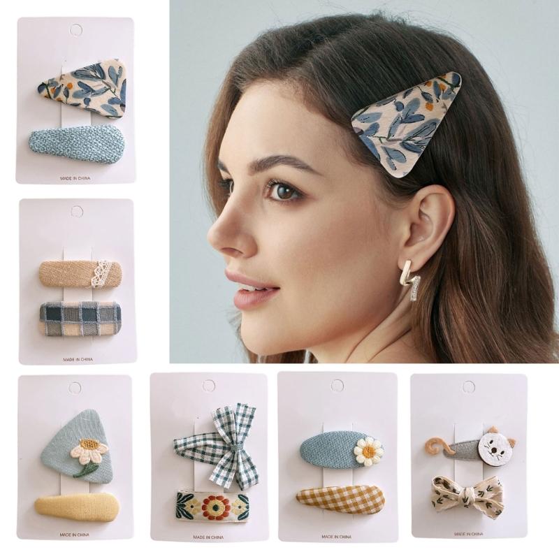 Women Hair Pin Barrette Hair Clip 2000s Trend Side Clip Fashionable Elegant Sweet Artistic Photo Props