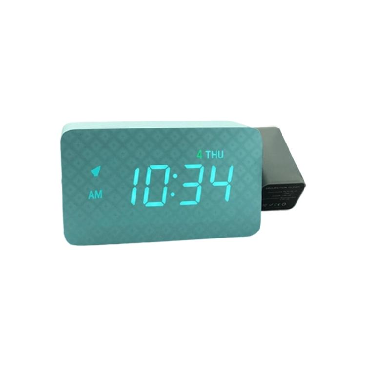 Projection Alarm Clock for Bedroom 180° Rotatable Projector On Ceiling Duals Loud Alarm Clock Electric Digital Clock