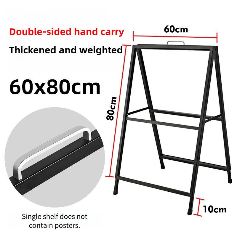 Heavy Duty A Frame Folding Sidewalk Poster Signboard Sign Single/Double Sided A Board Metal Poster Display Stand