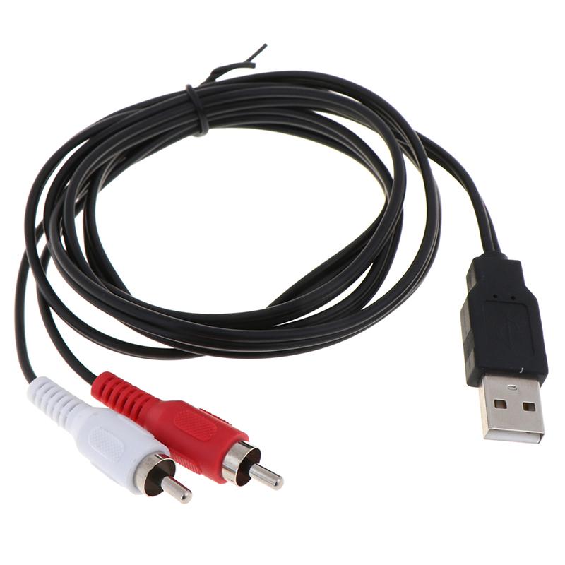Duální RCA samec na USB samec A kompozitní adaptér audio video datový prodlužovací kabel