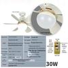 E27 Silent Fan Light with Intelligent Control for Home & Restaurant
