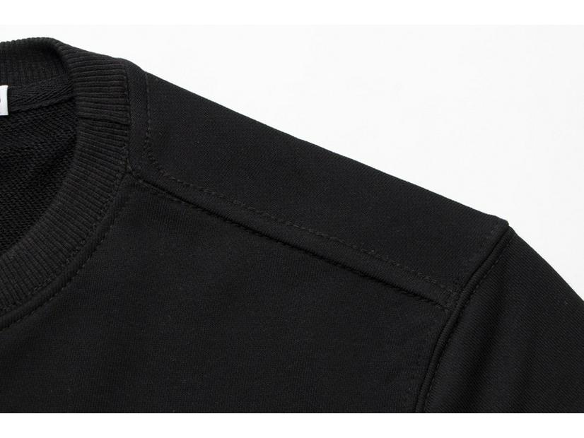 Cross ClassicSTONE Einfarbig Rundhals-Kapuzenpullover mit Abzeichen - Unisex Langarm für Paare