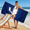 "NY Logo with Hockey Stick Design" Patterned Beach Towel Quick Dry Perfect for Travel Outdoor Sports Jogging the Beach and Swimming