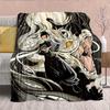 Jujutsu Kaisen Coperta Flanella Trendy Morbida Calda Plaid Leggero Peluche Divano Letto Arredamento Casa -QJY
