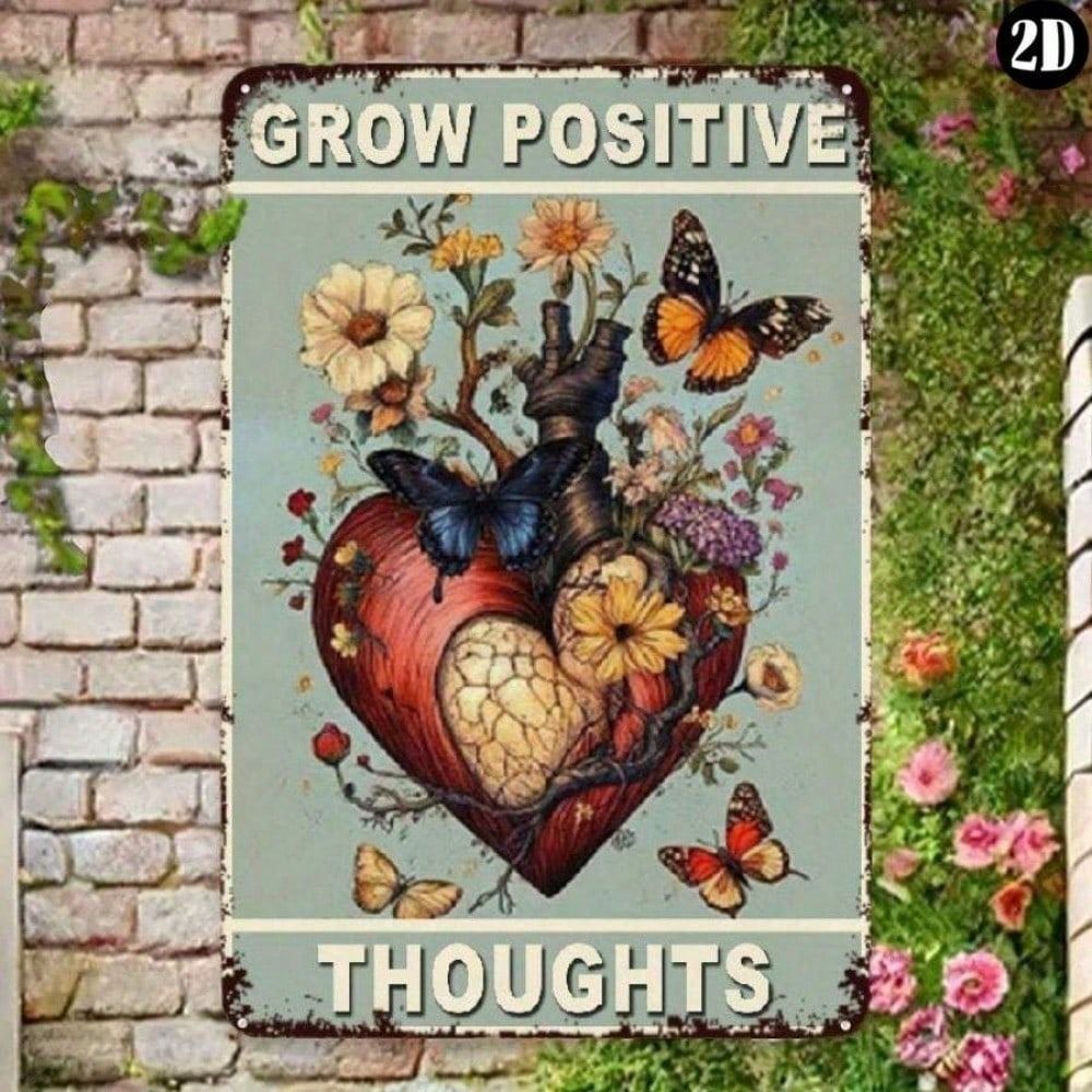 

Metal Wall Sign Inspirational Quote Tin Poster 12x8 Inch for Home Office Cafe Bar Decor